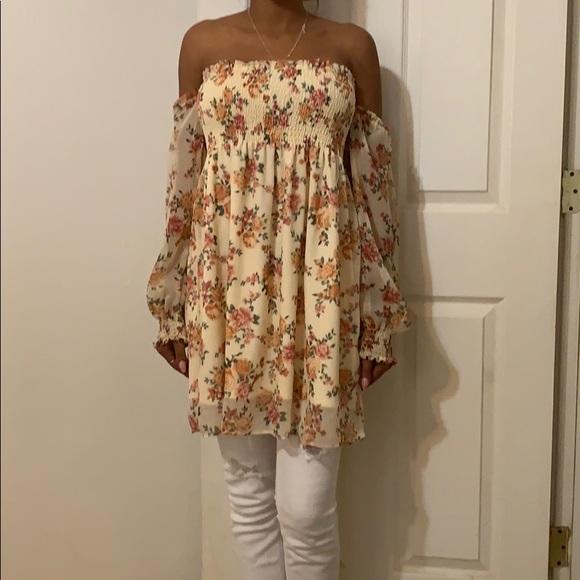 Forever 21 Floral Halter Top Dress - Picture 2 of 3